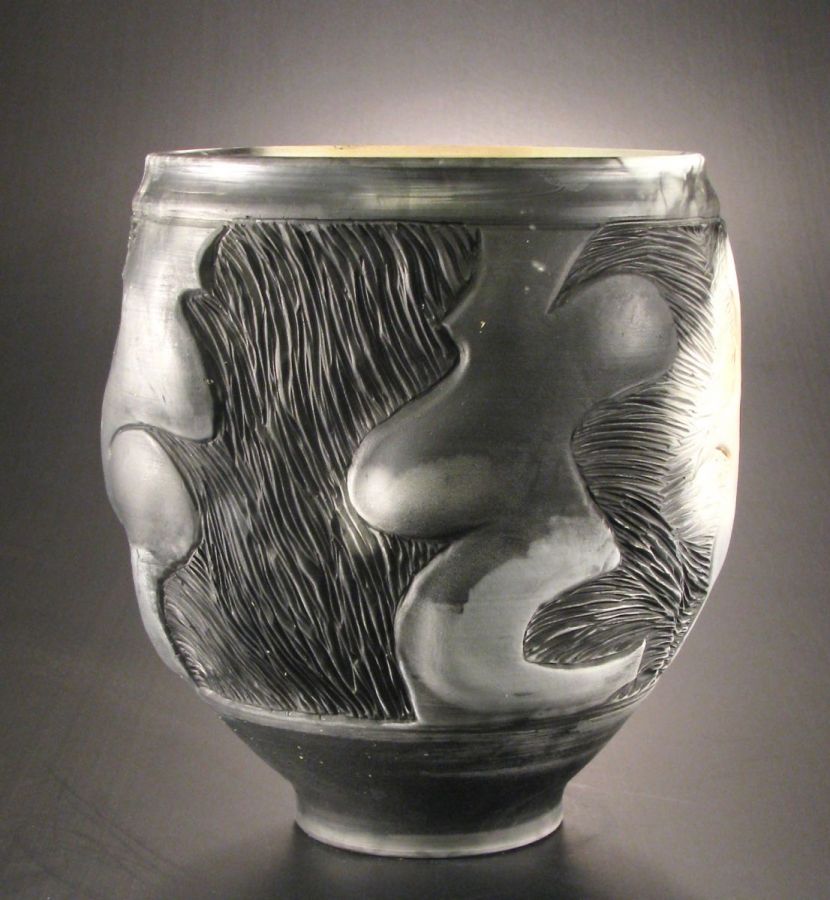 Sculptural Bowl b/w