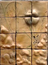 Thru the Golden Valley:  Ceramic Tile Wall Art