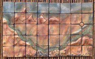 Rocky Mountain Summits: Ceramic Wall Art Tile